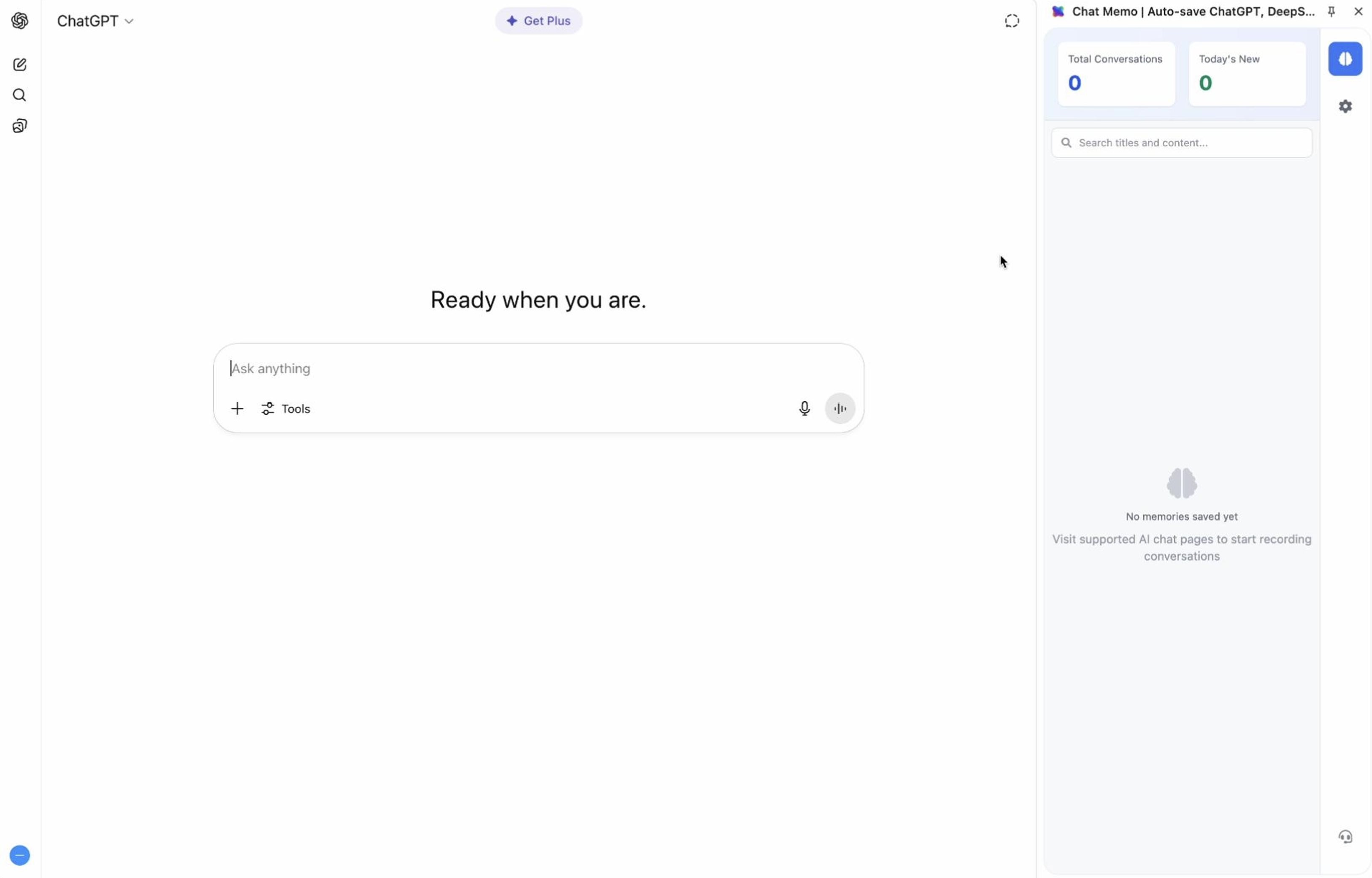 Chat Memo AI对话管理工具核心功能演示视频